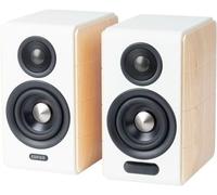 Edifier S880DB MKII - Haut-Parleur Haute Qualité, LDAC, BT 5,3, Télécommande, 2-Voies, avec Fil &sans Fil 88 W, Blanc & Bois, Application