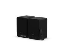 Enceintes bibliothèque amplifiées Pure Classic Active Bluetooth 5.3 DAB+ FM HDMI ARC 2x40W Noir