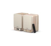 Enceintes Hi-Fi connectées PURE Classic Active Bluetooth 5.3 paire stéréo 2 x 40 W HDMI ARC DAB+ FM bois blanc