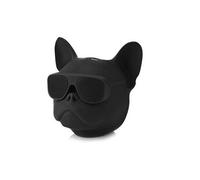 Enceinte créative en forme de chien, lecteur de musique portable avec son stéréo en forme(noir)