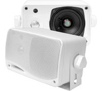 Enceinte D`Extérieur Étanche 200W, Enceinte Mural 3 Voies Résistantes Aux Intempéries, Haut Parleurs De Montage Marin,Utilisation À La Maison, Bateau,Bord De La Piscine, Sur Le Patio,Blanc