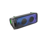 Ibiza - Phantom - Enceinte de 2x6,5”/16cm - 300W sur Batterie avec Effet LED sur la façade Avant - Bluetooth,USB, Micro-SD, AUX et télécommande - Noir