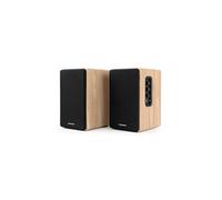 Thomson Enceintes bibliothèque Cosy WS902DUO 150W stéréo Bluetooth 5.3 USB Télécommande Bois
