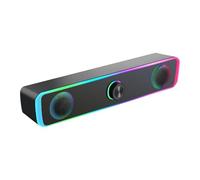 Enceinte de bureau - Haut-parleur puissant | Barre de son filaire portable | Connexion audio jack 3,5 mm | Petit système audio compact | Technologie audio avancée pour la maison, la chambre