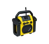 Enceinte de Chantier 30W Bluetooth avec Fonction PLL FM Radio Noir / Jaune