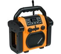 Enceinte de Chantier Sans Fil 30W Bluetooth avec Fonction PLL FM Radio THOMSON Noir / Orange