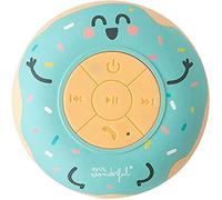 Enceinte de Douche M. Wonderful Bluetooth sans Fil étanche et en Forme de Beignet avec 3-4 Heures d'autonomie et Une Ventouse pour adhérer. Couleur Verte