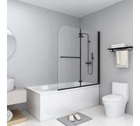 Enceinte de Douche Noir Verre ESG et aluminium Suite salle bain pliable vidaXL v