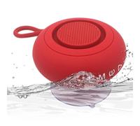 Enceinte de douche sans fil - Caisson de basses stéréo à ventouse, haut-parleur audio sans fil pour salle de bain | Lecteur de musique portable étanche pour cuisine, voyage, extérieur, plage, piscine