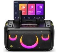Ikarao Enceinte de karaoké Break X1 Écran tactile 13,3" Bluetooth 2 micros sans fil Noir