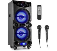 Enceinte de soirée à LED FENTON LIVE2104 - 400W - USB, AUX, SD, Bluetooth