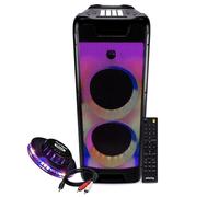 Enceinte de soirée Audio 400W Sono Autonome Pickering DJOON88 - Dj PAD 16 effets - Fire à LED - BT/USB/PC + Light Ovni