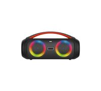 Enceinte de soirée BT RMS 26W, lect USB/Micro SD, Aux in, Micro in, Radio FM, 4500mAh, IPX5, Jeu de lumière, poignée de Transport, télécommande Incluse
