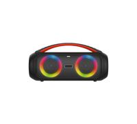 Enceinte de soirée BT RMS 26W , lect USB/Micro SD, Aux IN, Micro IN, Radio FM, 4500mAh, IPX5, jeu de lumière, poignée de transport, télécommande inclus