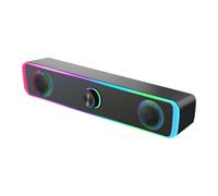 Enceinte de table - Barre de son portable filaire de 32 cm, haut-parleur stéréo pour ordinateur portable, tablette, téléphone, système de divertissement musical de bureau