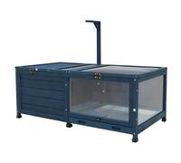 Enceinte de Tortue Maison de Tortues en Bois intérieure avec Plateau et Support de Lampe étanches Amovibles pour Les Petits Animaux