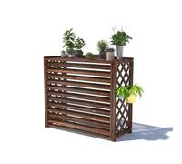 Enceinte D'équipement Piscine Volet en Bois Couverture Climatisation Autoportante pour L'extérieur Couverture de Protection Extérieure pour Poubelle Boîtier Décoration Extérieure et Intérieure (Size