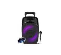 Enceinte DJ Karaoké GROOVE 220 de 100W - Lecteur USB, Bluetooth - Autonome sur batterie - LED RVB dans le woofer + OVNI