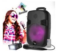Enceinte DJ Mobile sur batterie KoolStar STARLED08, 100W, Boomers 20cm à LED RVB, USB Bluetooth, Micro - Mini Strobe inclus https://www.fnac.com/mp50598408/Enceinte-DJ-Mobile-sur-batterie-KoolStar-STARLED08-100W-Boomers-20cm-a-LED-RVB-USB-Bluetooth-Micro-Mini-Strobe-inclus?oref=dd0583c2-763e-7199-7d6e-eff2c7507739