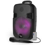 Koolstar Enceinte DJ sur batterie STARLED08 – 100W, boomer 20 cm à LED RVB