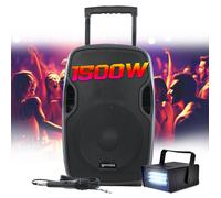 Enceinte DJ portable - GEMINI - AS-12TOGO - Woofer 12"" 300W RMS - Batterie 10h - Bluetooth USB