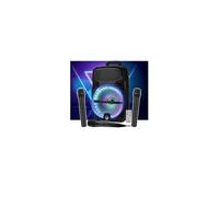 Enceinte DJ sono Karaoké MYDJ MDJ-12 Ring à LEDs RVB 600W 12" USB, Bluetooth, TWS, 3 Micros, Connexion ORDI PC, Soirée Fête