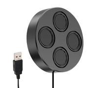 Enceinte d'ordinateur - 12,5 cm Compact Filaire Stéréo, Système audio portable ABS, basses profondes multimédia avec sortie haute clarté | Bureau, lieu de travail, divertissement, voyage à domicile