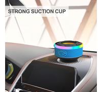 Enceinte Douche Bluetoth Portable, Mini Enceinte Bluetoth 5.1 Portables Étanche IPX7 Haut-Parleur avec Ventouse Puissante et Crochet, Bluetooth Radios HD 360°Stéréo, Mic Intégré, 10H de Lecture