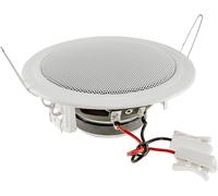 Enceinte encastrable de plafond 60 W - Plat - Montage au plafond - Rond - 135 mm - Pour bureau, cuisine, salon, home cinéma - Blanc