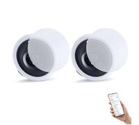 Enceinte Encastrable Plafond Bluetooth 203 Enceintes de Plafond avec Amplificateur pour Intérieur Humide 203 2 mm 50 W
