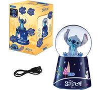 Enceinte enfant Bluetooth Lexibook Stitch Boule à neige décorative Bleu Rechargeable USB-C