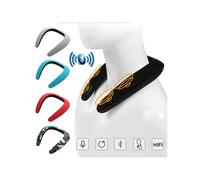 Enceinte Epaule pour WIKO View 3 Smartphone Musique Sans Fil Cou Bluetooth (NOIR)