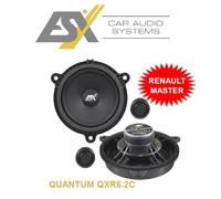 ESX QXR6.2C Système d'enceintes 2 voies 16 cm pour Renault Master III à partir de 2019 | Mise à jour du son par simple remplacement des haut-parleurs