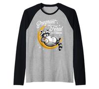 Enceinte et Sauvage, ne me touchez Pas. Humeur de Grossesse Manche Raglan