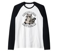 Enceinte et Sauvage, ne me touchez Pas, Raton Laveur, Grossesse drôle Manche Raglan