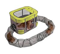 Enceinte Extérieure à Tunnel pour Chats | Tunnel pour Animal Parc Petits Animaux - Installation Facile Grand Espace pour Jardin Balcon