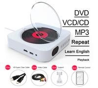 Enceinte filaire avec lecteur CD, connexion Bluetooth et radio FM. Appareil audio double fonction pour écouter, apprendre et se divertir sur un