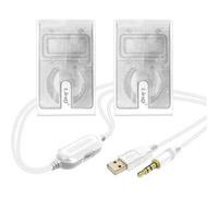 Enceinte Filaire Jack 3.5mm Haut-Parleur 3W x 2 LinQ A2035 Blanc