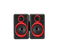 Enceinte FT-165 USB2.0 Diaphragme Lecteur de musique portable pour ordinateur de bureau Noir et rouge