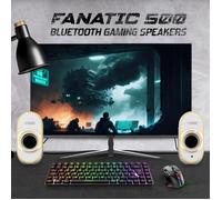 Enceinte Gaming RGB - Spirit of Gamer - FANATIC 500 ARTIC - Bluetooth 5.1 - 12W Crête - Compacte