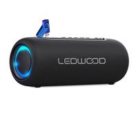 Enceinte Hifi Autonome 100W Ledwood XS100, Effet LED, Buetooth USB, TWS, IPX5, Assistant Vocal,10W RMS,Batterie 2000mAh+Clé 32G