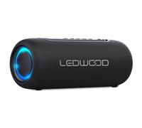 Enceinte Hifi Autonome 100W Ledwood XS100, Effet LED, Buetooth USB, TWS, IPX5, Assistant Vocal, 10W RMS, Batterie 2000mAh