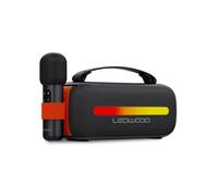 Enceinte Hifi Autonome 130W ACCESS130 Effet LED sur les Boomers, Buetooth USB, Fonction Karaoké avec Microphone sans fil