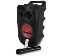 Enceinte High Power autonome à LED RVB 400W 8" - USB/SD/BT/FM + Micro VHF - Pickering FX08 G