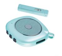 Enceinte IA compacte 6 cm portable pour voyage Bleu/doré/vert (vert) | Traduction IA en temps réel, prise en charge multilingue, sortie audio claire, idéal pour les voyageurs et les étudiants
