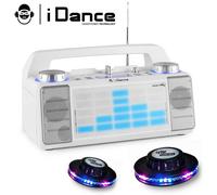 Enceinte IDANCE XD2 50W à LEDs bleu AUX/FM/USB/FADER/MIXER/BT + 2 Effets OVNI