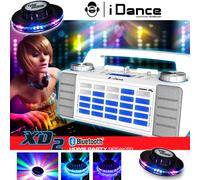 Enceinte IDANCE XD2 50W à LEDs bleu AUX/FM/USB/FADER/MIXER/BT + 2 ROUNDMAGIC