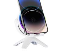 Enceinte Induction Sans Fil - 11,2 x 9,3 x 13,2 cm, ABS Compact Avec Lumières RGB, Haut-parleur USB 5W Portable Pour Chambre, Salon, Bureau, Cuisine, Camping, Pique-nique Et Passionnés De Technologie