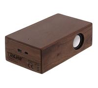 InLine woodbrick en Bois de Noyer véritable-Amplifier Le Son