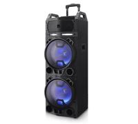 Enceinte karaoké Aiwa KBTUS-900 LED 100W avec microphones sans fil, BT et télécommande